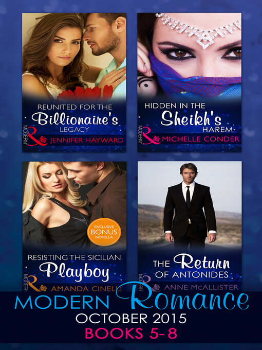 Title details for Modern Romance October 2015, Books 5-8 by Jennifer Hayward - Wait list